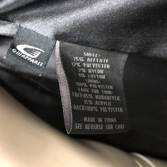 Black Rivet Chenille Winter Dress Coat - Picture 7 of 14